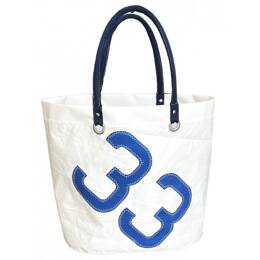 Sac Cabas Voile Bleu roi numéro n°33  Cowes ouvert