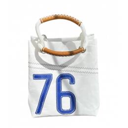 Sac à main toile à voile Bleu roi n°76 Cube S