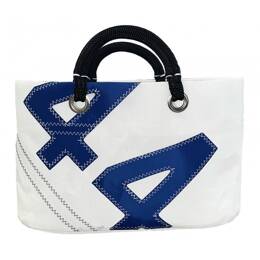 Petit cabas voile de bateau Bleu Roi n°44 Conchée