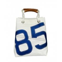 Sac à main Voile recyclée Bleu Roi n°85 Cube L