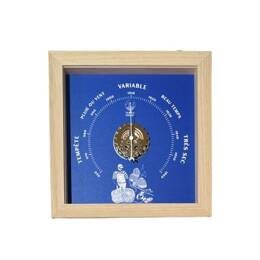 Baromètre Pêcheur Bleu et bois