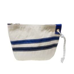 Trousse de toilette Victoria bande bleu roi et bleu marine