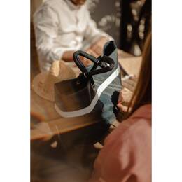 Petit cabas recyclé Bleu Fermob X Vent de Voyage Conchée