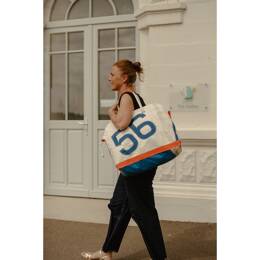 Sac de voyage Voile James N°56 bleu roi et sangle Orange