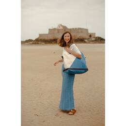 Sac de voyage Voile James Blanc et Bleu Roi sangle marine