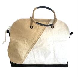Sac de voyage voile James - voile Kevlar - cuir noir