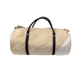 Sac de voyage Régate L voile Kevlar doré cuir noir