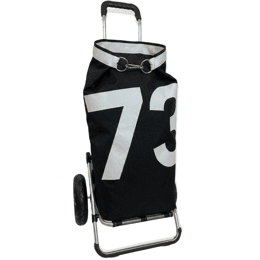 Caddie de courses Noir sangle blanche n°73
