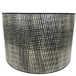 Abat Jour Diam 40 Tech Noir et Jaune