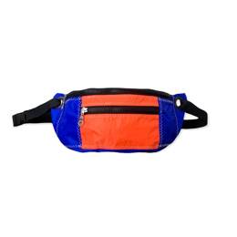 Sac Banane Voile recyclée Orange Bleu Teahupoo