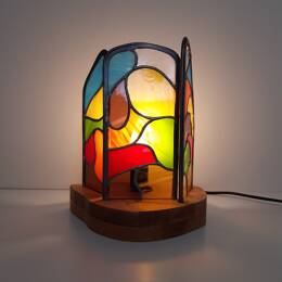 Lampe en vitrail Tiffany : Triade