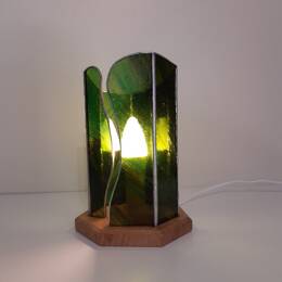 Lampe en vitrail Tiffany : Verdoyante