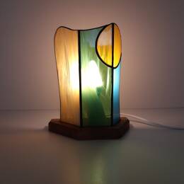 Lampe en vitrail Tiffany : Crépuscule