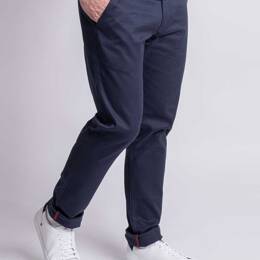 CHINO AJUSTE 163N coton bio filidenim flex uni bleu marine Homme