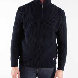 PULL CAMIONNEUR 772 VOLONTAIRE laine recyclee bleu Unisexe