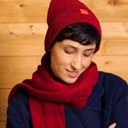 BONNET 841 coton recycle grenat Unisexe