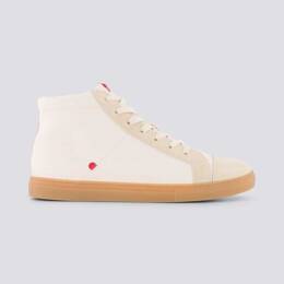 SNEAKERS MONTANTES 954 coton bio ecru beige Unisexe