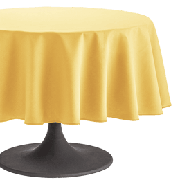 Nappe ronde en coton Cambrai Maïs 180 cm