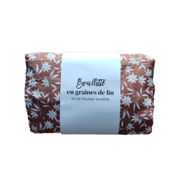 Bouillotte sèche en satin de coton Été Indien 20x40 cm