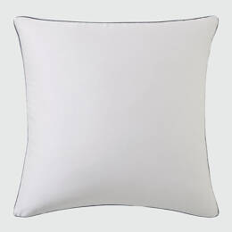Taie d'oreiller unie en satin de coton, Brume 64x64 cm