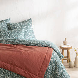 Couvre-lit en lin uni 130x200 cm