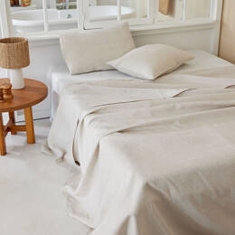 Drap plat en lin Naturel 240x300 cm