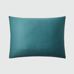 Taie d'oreiller unie en satin de coton, Fougère 50x70 cm