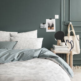 Housse de couette en percale de coton, Parcelles Cévennes 140x200 cm