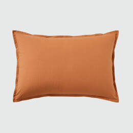 Taie d'oreiller unie en percale de coton, Vanoise 50x70 cm