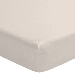 Drap housse Nouvelle Vague Naturel 160x200 cm