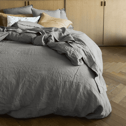 Housse de couette Nouvelle Vague Gris galet 260x240 cm