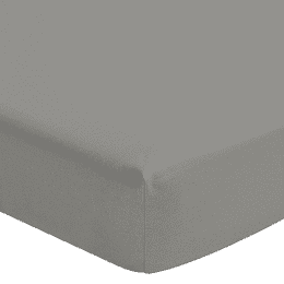 Drap housse Nouvelle Vague Gris galet 160x200 cm