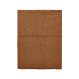 Drap plat uni en lin Nouvelle Vague Teck 270x300 cm