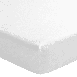 Drap housse Nouvelle Vague Blanc 160x200 cm
