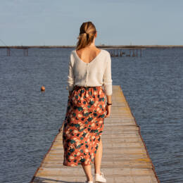 Jupe Mélanie - Chesnut imprimé