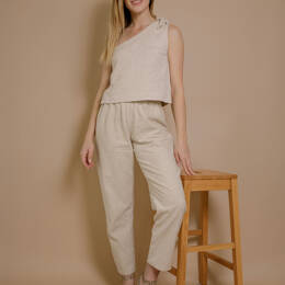 Pantalon Cléa - Lin sable