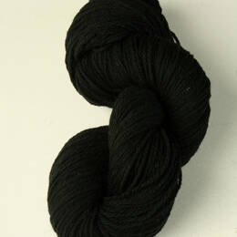 Fil à tricoter en laine - noir - aiguille 3.5