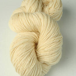 Fil à tricoter en laine - ecru - aiguille 3.5