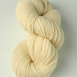 Fil à tricoter en laine - ecru - aiguille 4