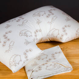 Taie pour oreiller demi-lune en coton bio