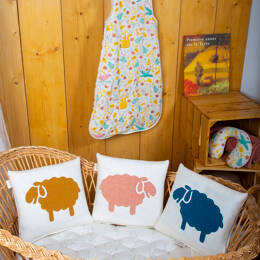 Coussin déco en feutre de laine