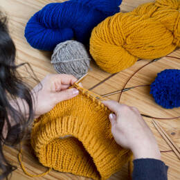 Kit tricot d'un bonnet en laine