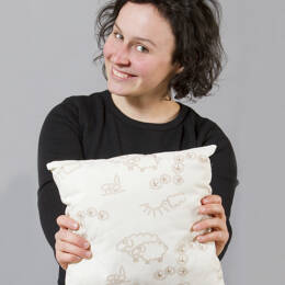 Kit fabrication d'un coussin en laine