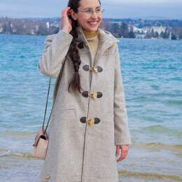 Dufflecoat en laine fin de collection- auriolles