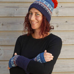 Mitaines jacquard en laine