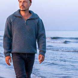 Pull camionneur en laine