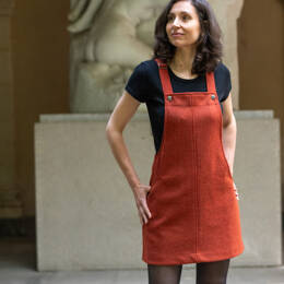 Robe salopette en laine - labeaume
