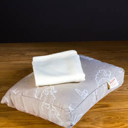 Taie pour coussin de dos en coton bio