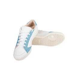 Sneakers à paillettes - Bleues