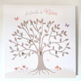 Arbre de vie généalogique pour une petite fille